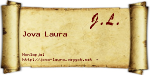 Jova Laura névjegykártya